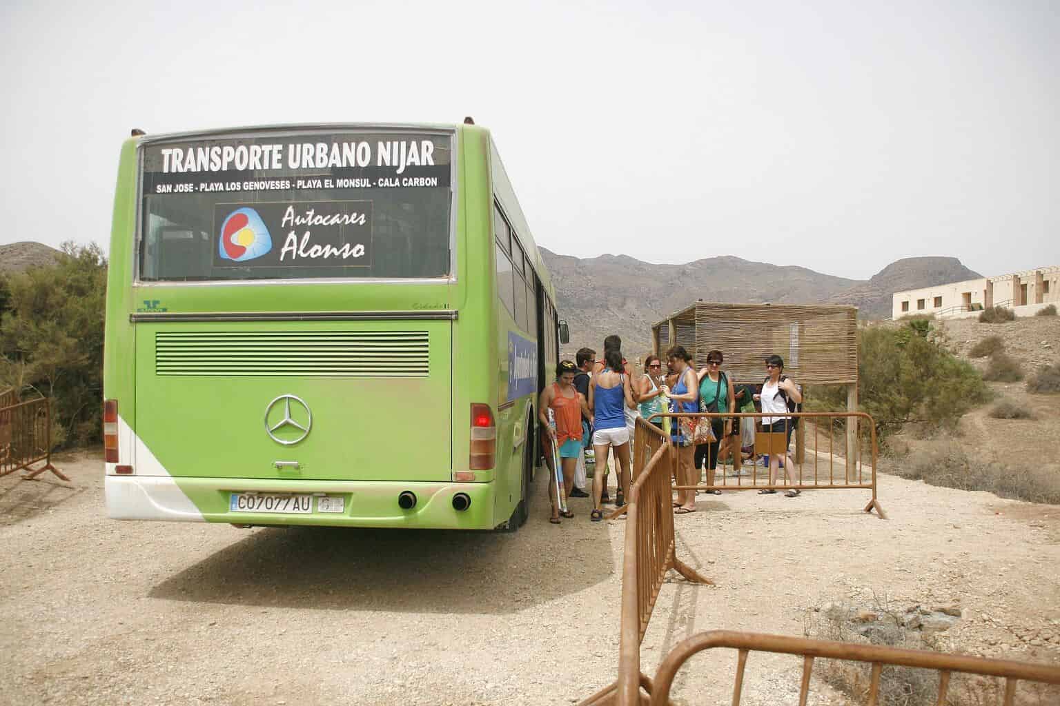 transporte publico en Cabo de Gata